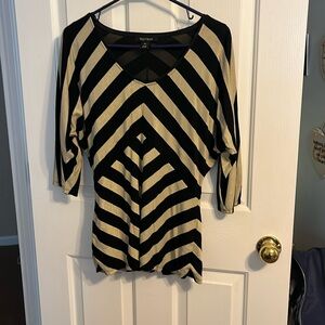 WHBM bronze and black shirt